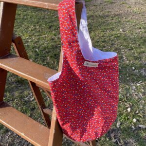 Susi-Tasche: rot Blümchen