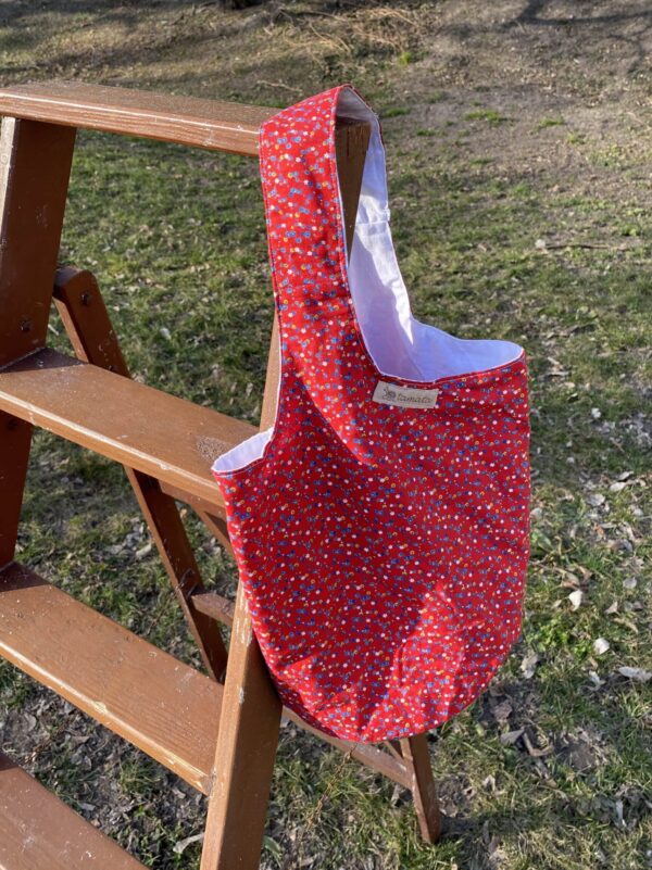 Susi-Tasche: rot Blümchen