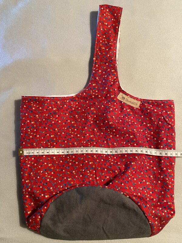 Susi-Tasche: rot Blümchen – Bild 2