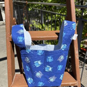Bara-Tasche: Eule blau
