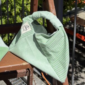 Tabea-Tasche: Grün gestreift